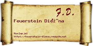 Feuerstein Diána névjegykártya