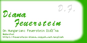 diana feuerstein business card